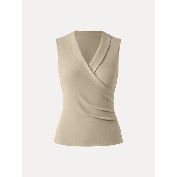 OGL NWT- S 
Collared Surplice Ultrasoft Tank - Paper Bag - Picture 1 of 2